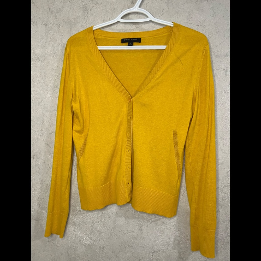 Banana Republic Cardigan Yellow